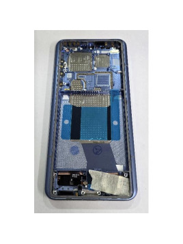 Pantalla para Xiaomi 14 Ultra mas tactil negro con marco azul compatible Oled