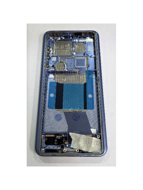 Pantalla para Xiaomi 14 Ultra mas tactil negro con marco azul compatible Oled