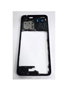 Carcasa o marco central morado para Motorola Moto E15