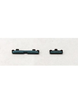 Set de 2 botones laterales verdes para Motorola Moto G86 Power 5G calidad premium