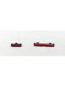 Set de 2 botones laterales rojos para Motorola Moto G86 Power 5G calidad premium