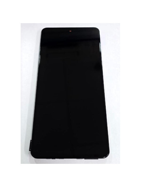 Pantalla para Samsung Galaxy M55 5G M556 mas tactil negro con marco negro ensamblado GH81-25791A Service Pack