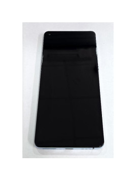 Pantalla para Oppo Reno 4 Pro 5G CPH2089 mas tactil negro con marco azul compatible TFT