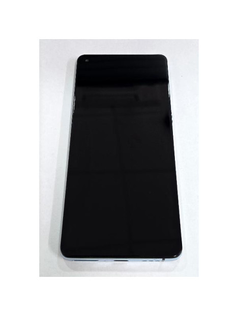 Pantalla para Oppo Reno 4 Pro 5G CPH2089 mas tactil negro con marco azul compatible TFT