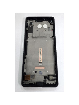 Pantalla para Sony Xperia 10 II mas tactil negro con marco negro compatible TFT