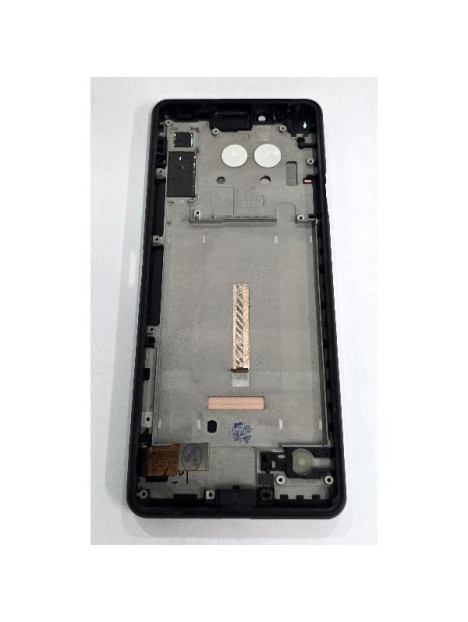 Pantalla para Sony Xperia 10 II mas tactil negro con marco negro compatible TFT