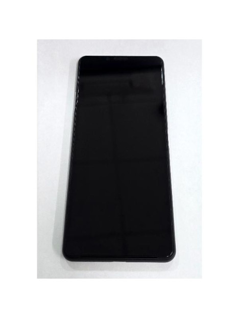 Pantalla para Sony Xperia 10 II mas tactil negro con marco negro compatible TFT