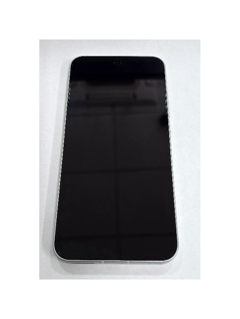 Pantalla para Oppo Reno 15 mas tactil negro con marco blanco 621029000786 Service Pack