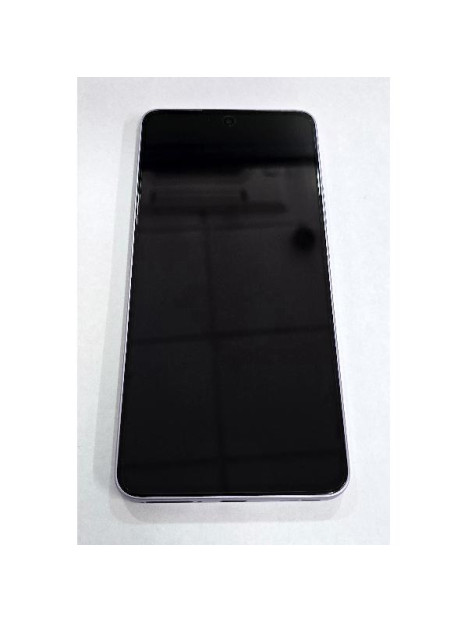 Pantalla para Oppo Reno 13 FS 5G Oppo Reno 13 F mas tactil negro con marco morado 621029000450 Service Pack