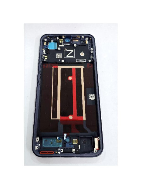 Pantalla para Oppo Reno 13 mas tactil negro con marco azul 621029000428 Service Pack