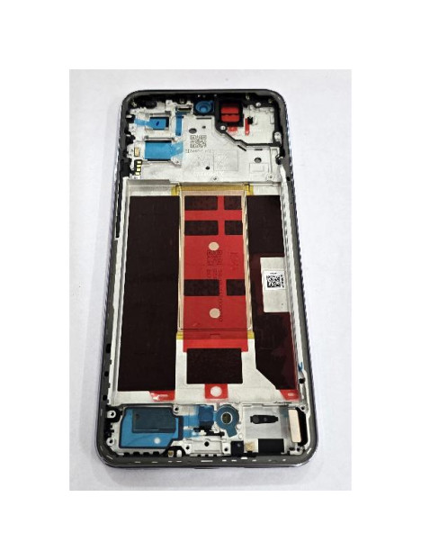 Pantalla para Oppo Reno 12 Pro mas tactil negro con marco plata 621029000217 Service Pack