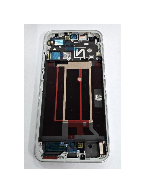 Pantalla para Oppo Reno 14 mas tactil negro con marco blanco 621029000603 Service Pack