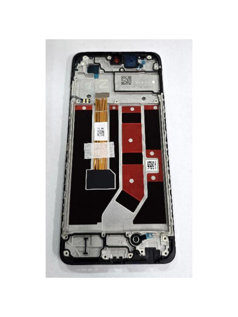 Pantalla para Oppo A58 4G mas tactil negro con marco negro 621029000089 Service Pack