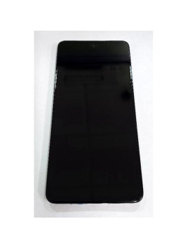 Pantalla para Oppo A58 4G mas tactil negro con marco negro 621029000089 Service Pack