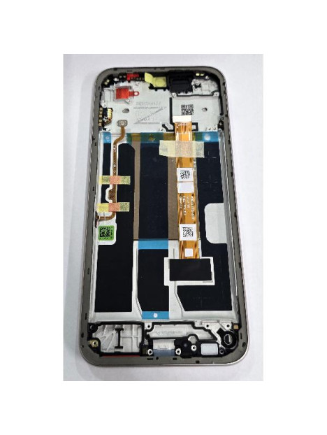 Pantalla para Oppo A6 mas tactil negro con marco dorado 621029000760 Service Pack