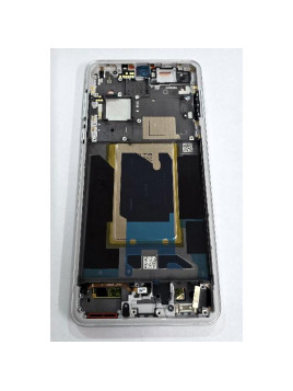 Pantalla para Oppo Find X8 Pro mas tactil negro con marco blanco 621029000357 Service Pack