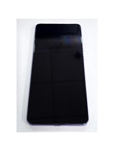 Pantalla para Motorola Moto G86 Power 5G mas tactil negro con marco morado 5D68C30652 Service Pack