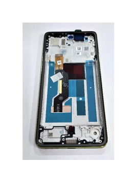 Pantalla para Motorola Moto G86 Power 5G mas tactil negro con marco verde 5D68C30653 Service Pack