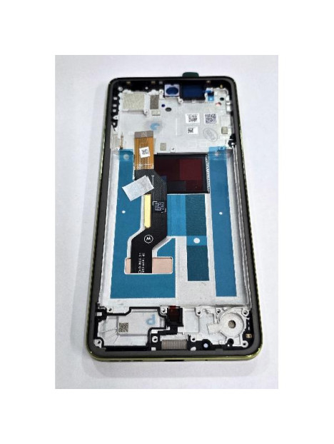 Pantalla para Motorola Moto G86 Power 5G mas tactil negro con marco verde 5D68C30653 Service Pack