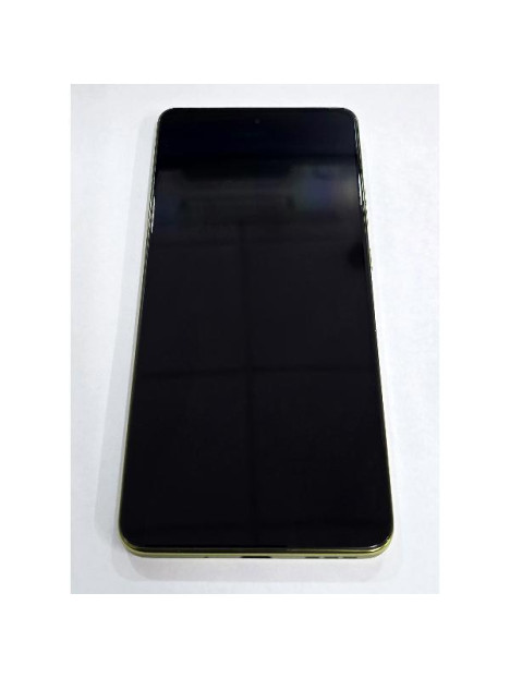 Pantalla para Motorola Moto G86 Power 5G mas tactil negro con marco verde 5D68C30653 Service Pack