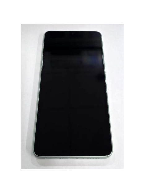 Pantalla para Xiaomi Poco X7 Pro mas tactil negro con marco verde 56000200O1000 Service Pack