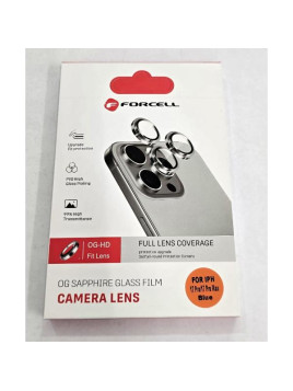 Cristales de camara mas cubiertas azules para iPhone 17 Pro A3256 iPhone 17 Pro Max A3257 Forcell premium