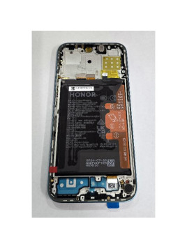 Pantalla para Honor 200 Lite mas tactil negro con marco azul 0235AHGJ Service Pack