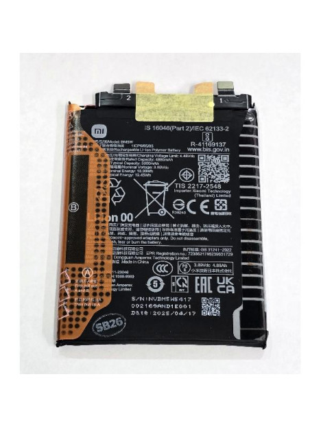 Bateria BM5W 5000mAh para Xiaomi 14T Pro 1330103000041B Service Pack