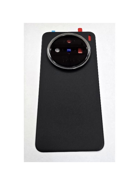 Tapa trasera o tapa bateria negra para Vivo X200 5G con cubierta de camara