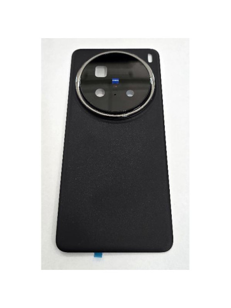 Tapa trasera o tapa bateria negra para Vivo X200 Pro 5G con cubierta de camara