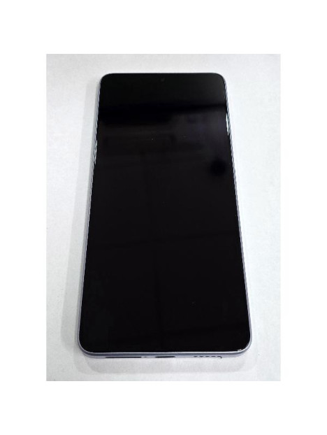 Pantalla para Xiaomi Redmi Note 13 Pro 5G Xiaomi Poco X6 5G mas tactil negro marco morado 5600030N1600 Service Pack