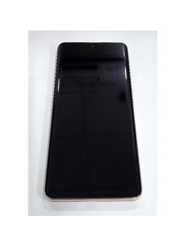 Pantalla para Xiaomi Redmi Note 14 Pro Plus 5G mas tactil negro con marco dorado 5600320O16U00 Service Pack