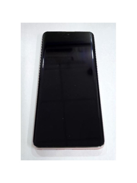 Pantalla para Xiaomi Redmi Note 14 Pro Plus 5G mas tactil negro con marco dorado 5600320O16U00 Service Pack