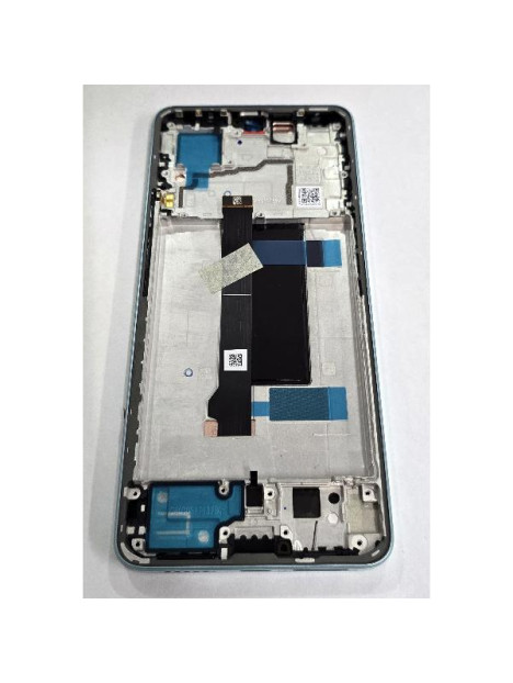 Pantalla para Xiaomi Redmi Note 13 Pro 5G Xiaomi Poco X6 5G mas tactil negro marco azul 5600010N1600 Service Pack