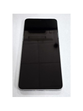 Pantalla para Xiaomi Poco F7 Pro 5G mas tactil negro con marco plata 56002200O1100 Service Pack