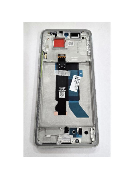 Pantalla para Xiaomi Poco X7 5G 24095PCADG mas tactil negro con marco plata 5600030O16P00 Service Pack