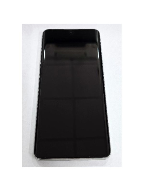 Pantalla para Xiaomi Poco X7 5G 24095PCADG mas tactil negro con marco plata 5600030O16P00 Service Pack