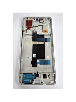 Pantalla para Xiaomi Poco X6 5G mas tactil negro marco blanco 560001N16P00 Service Pack