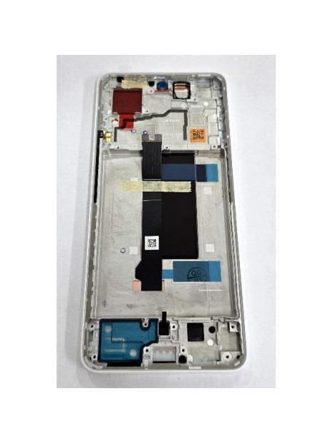 Pantalla para Xiaomi Poco X6 5G mas tactil negro marco blanco 560001N16P00 Service Pack