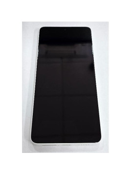 Pantalla para Xiaomi Poco X6 5G mas tactil negro marco blanco 560001N16P00 Service Pack