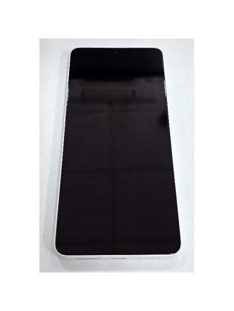 Pantalla para Xiaomi Poco X6 5G mas tactil negro marco blanco 560001N16P00 Service Pack
