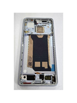 Pantalla para Xiaomi Poco F7 Pro 5G mas tactil negro con marco azul 56002100O1100 Service Pack