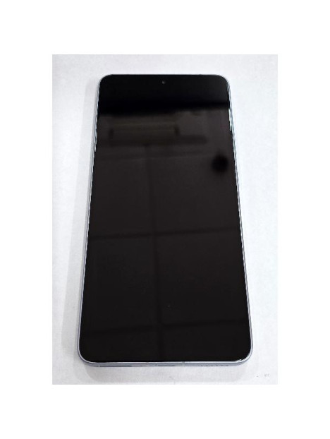 Pantalla para Xiaomi Poco F7 Pro 5G mas tactil negro con marco azul 56002100O1100 Service Pack