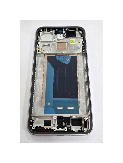 Pantalla para Xiaomi 15T 5G 25069PTEBG mas tactil negro marco plata titanio 5600020O12A00 Service Pack