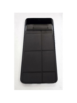 Pantalla para Oppo Reno 12 5G CPH2625 mas tactil negro con marco plata 621029000232 Service Pack