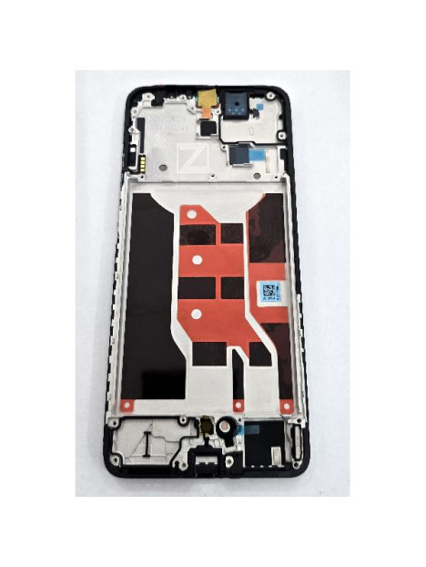 Pantalla para Oppo Reno 12F 5G CPH2637 mas tactil negro con marco negro 621029000258 Service Pack