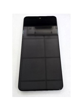 Pantalla para Oppo Reno 12F 5G CPH2637 mas tactil negro con marco negro 621029000258 Service Pack