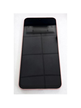 Pantalla para Samsung Galaxy A26 5G SM-A266 mas tactil negro con marco rosa GH82-37049D Service Pack