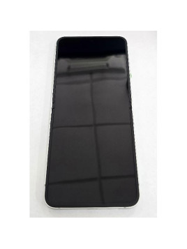 Pantalla para Samsung Galaxy Z Flip 7 FE SM-F761 mas tactil negro con marco blanco GH82-37734B Service Pack