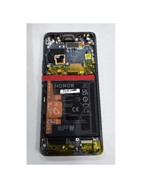 Pantalla para Honor Magic4 Pro LGE-NX9 mas tactil negro con marco negro y bateria 0235AGXA Service Pack